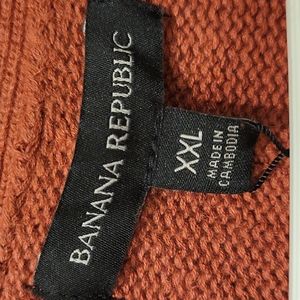 Banana Republic Coral Cotton and Hemp Cardigan